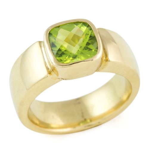 Goldsringe mit Peridot